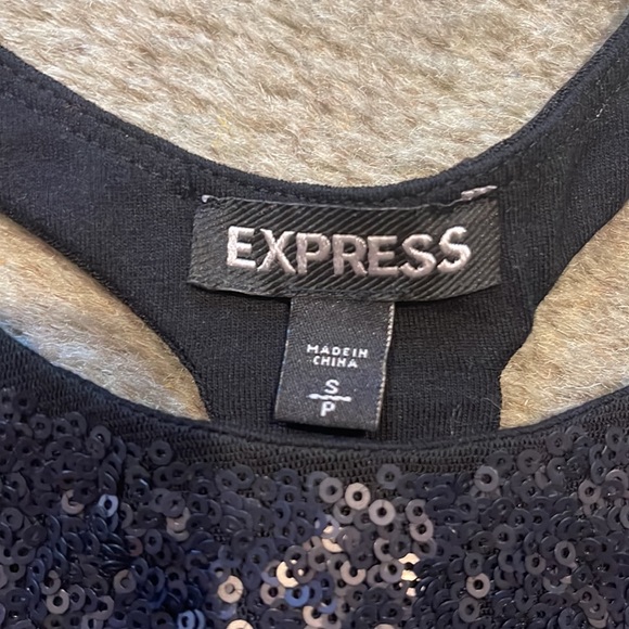 Express sequin sports bra crop size S - Picture 2 of 7